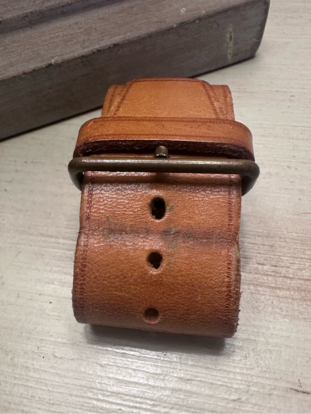 Louis Vuitton Poignet Vachetta Leather Luggage Tag Strap - Picture 5 of 9
